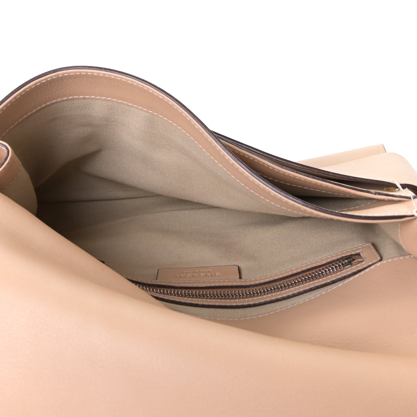 Calfskin Flat Evening Clutch Beige