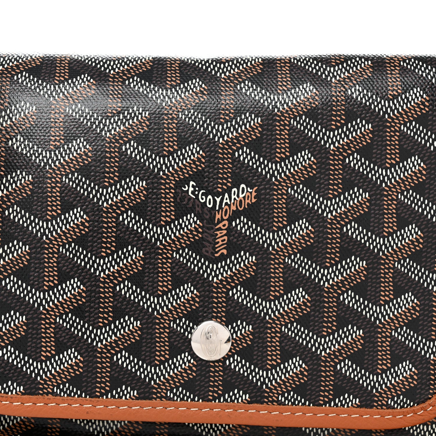 Goyard Goyardine Plumet Wallet Clutch Black Gold 9 of 12