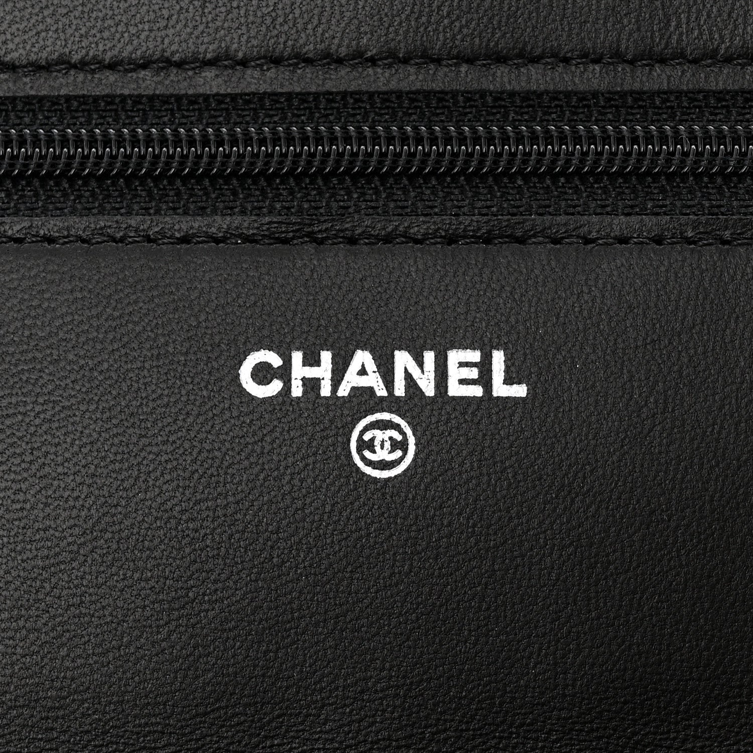 Chanel Lambskin Quilted Wallet On Chain WOC Black 6 of 13