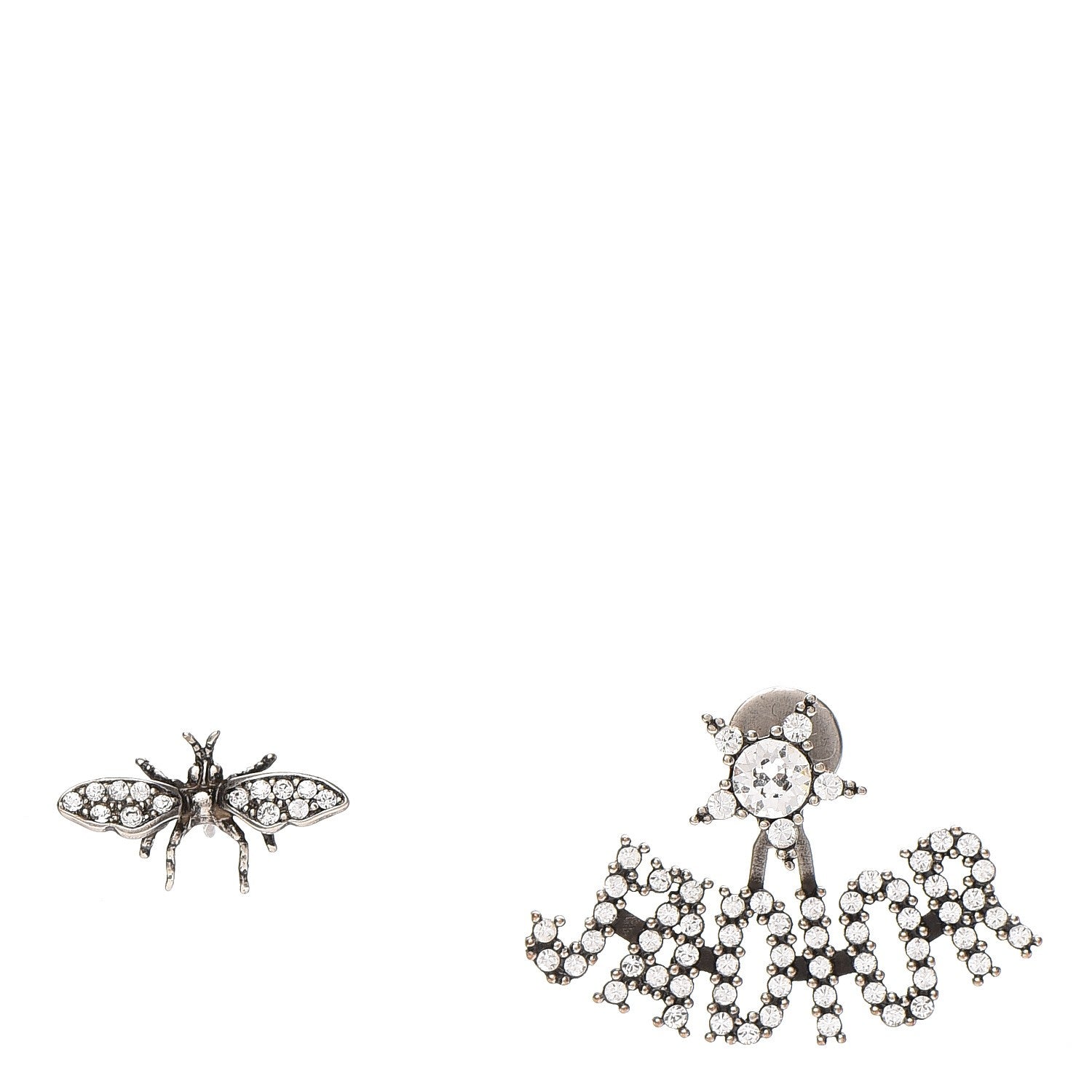 Christian Dior Palladium Crystal J'adior Earrings 1 of 6