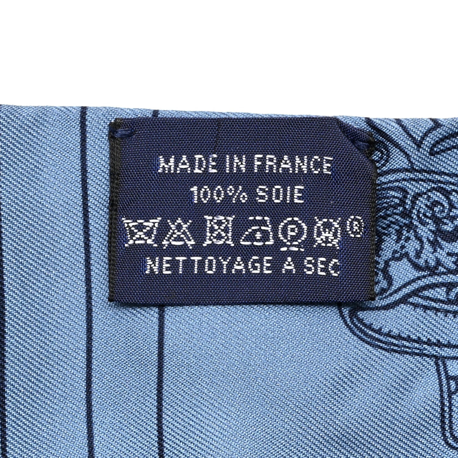 Hermes Silk Brides de Gala en Fleurs Twilly Marine Rose Bleu 3 of 5
