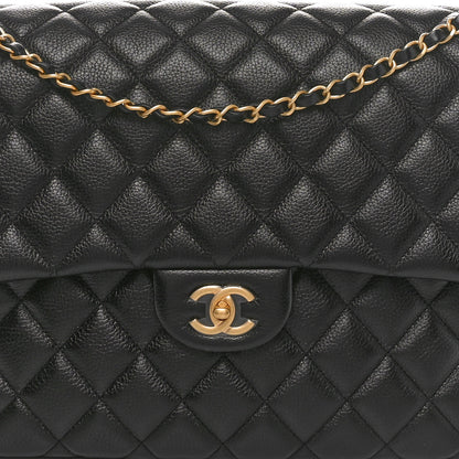 Chanel Caviar Quilted XXL Travel Flap Bag Black 8 of 11