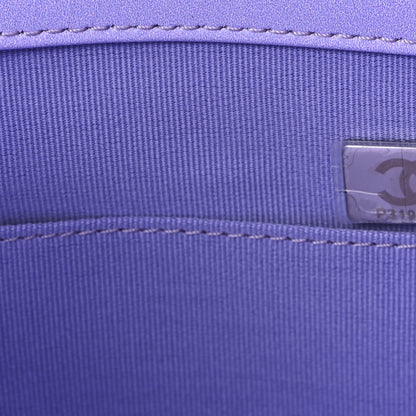 Chanel Shaded Calfskin Small Deauville Tote Light Purple Pink Coral 8 of 11