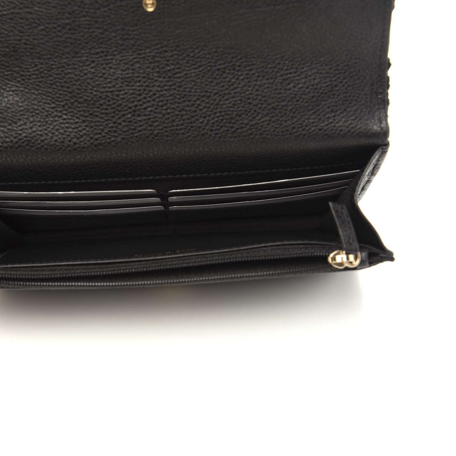 Chanel Calfskin Crochet 19 Wallet On Chain WOC Black 5 of 13