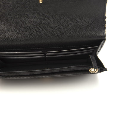 Chanel Calfskin Crochet 19 Wallet On Chain WOC Black 5 of 13