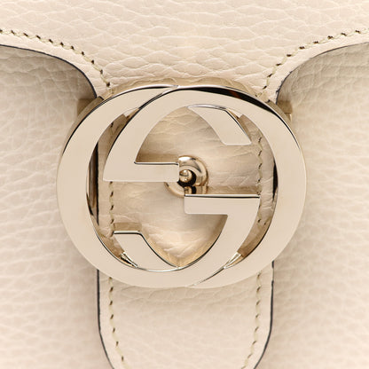 Gucci Dollar Calfskin Interlocking G Shoulder Bag Ivoire 9 of 11