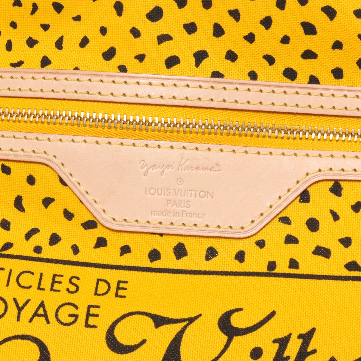 Louis Vuitton Monogram Kusama Waves Neverfull MM Yellow 6 of 7