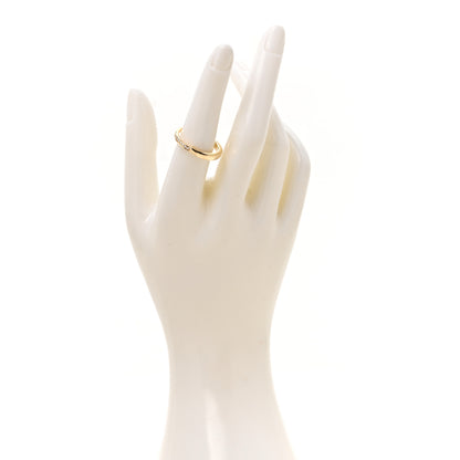 Tiffany 18K Yellow Gold Diamond Lock Ring 57 8 2 of 5