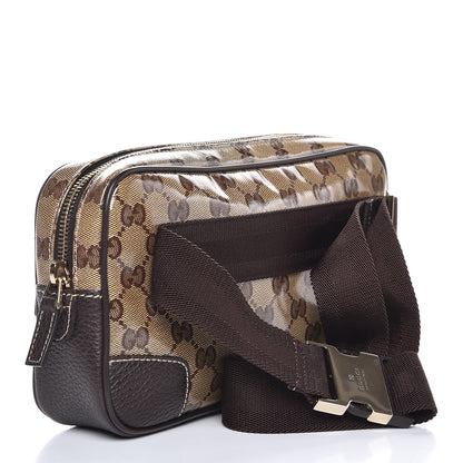 Gucci Crystal Monogram Belt Bag Brown 3 of 7