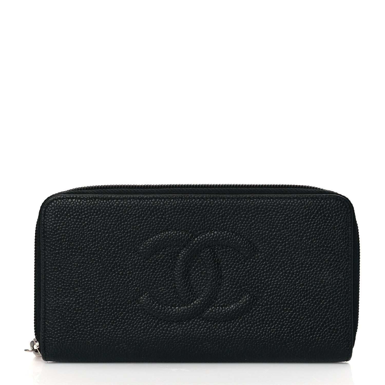 Chanel Caviar Large Timeless CC Zip Around Wallet Black 1 of 9