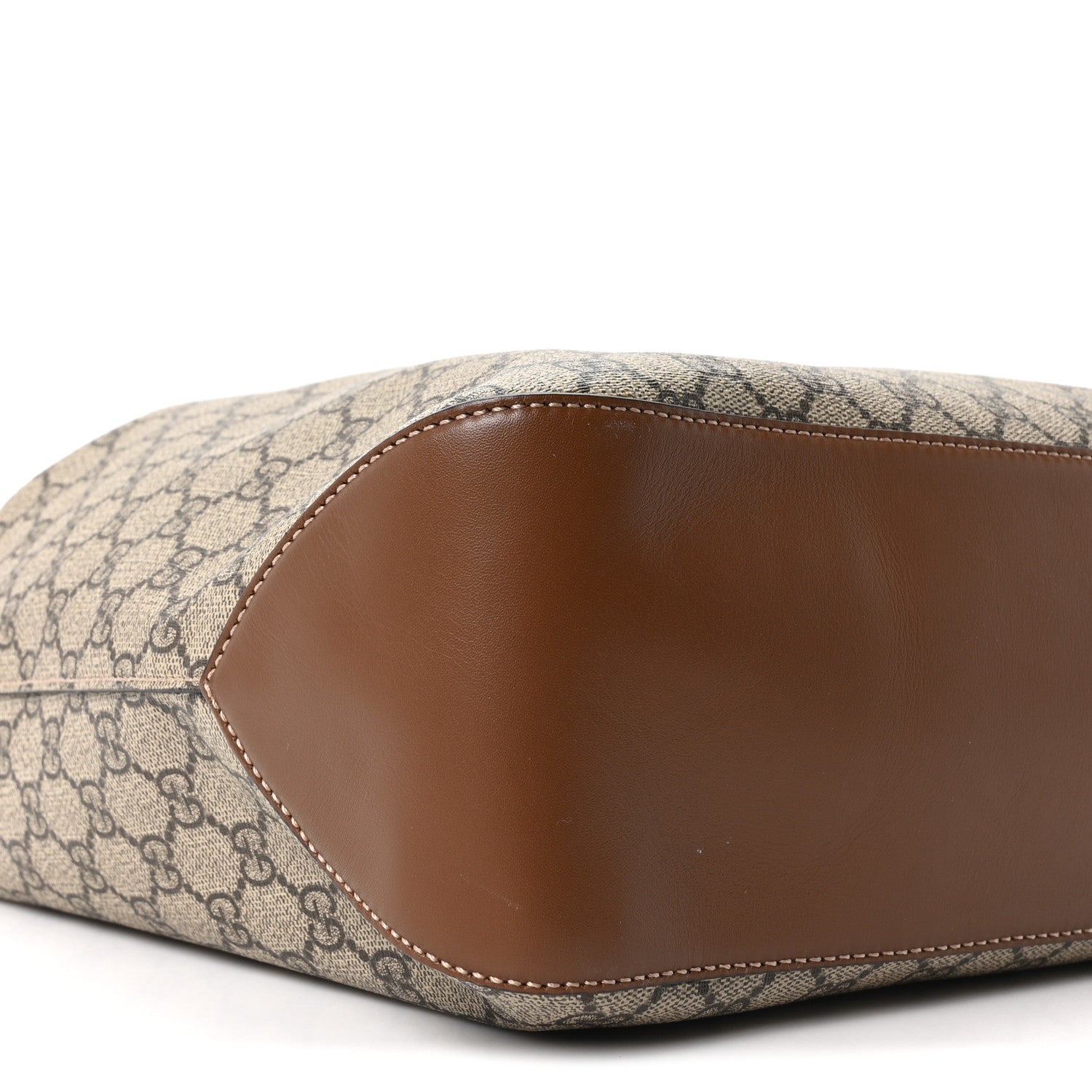 Gucci GG Supreme Monogram Large Linea A Hobo Light Brown 16 of 19