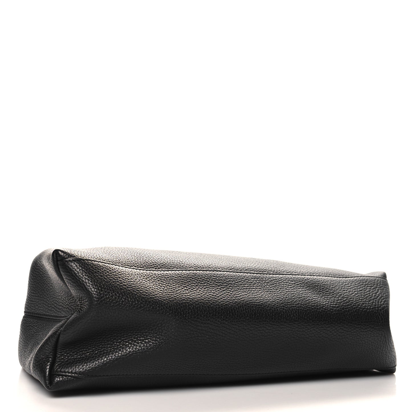 Pebbled Calfskin Medium Soho Chain Shoulder Bag Black