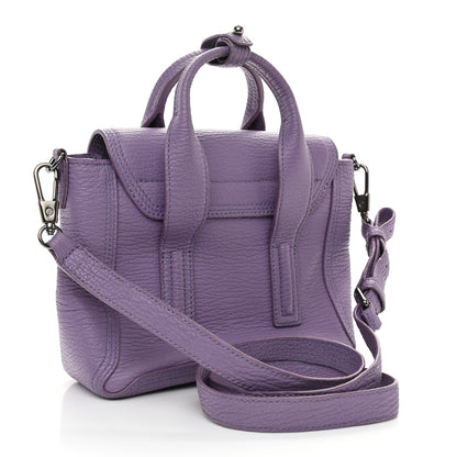 3.1 Phillip Lim Textured Calfskin Mini Pashli Satchel Violet 3 of 10