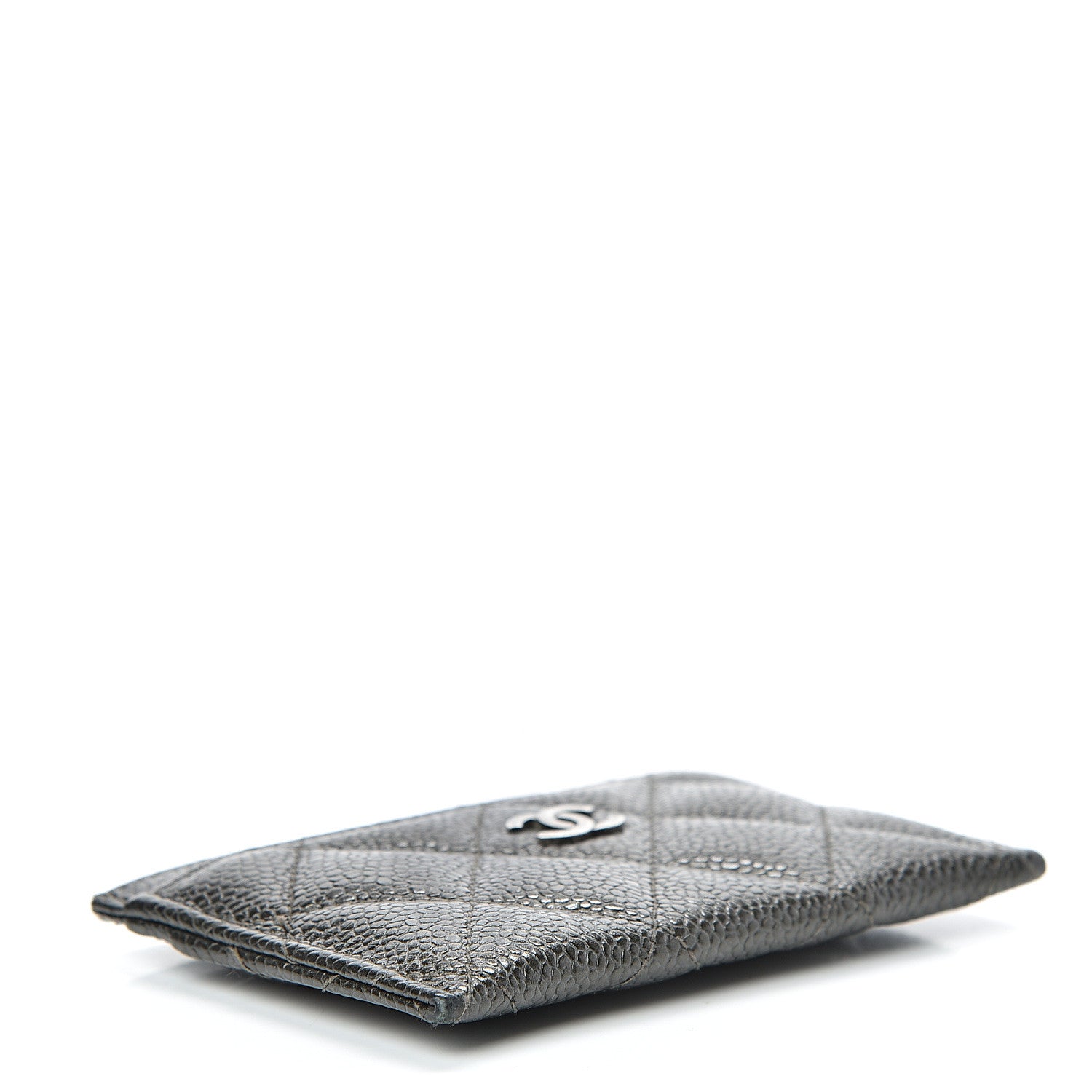 Chanel Caviar Quilted Card Holder Dark Charcoal 3 of 13
