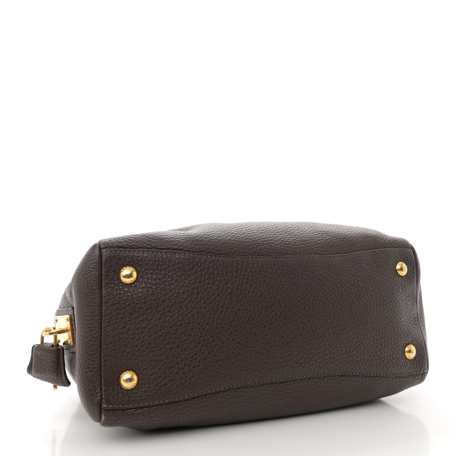 Prada Vitello Daino Bauletto Caffe 4 of 13