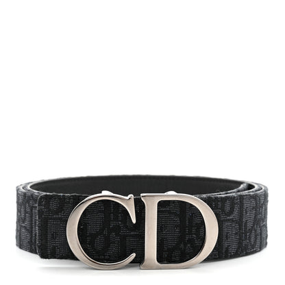Christian Dior Oblique 35mm Reversible Belt 95 Black 1 of 8