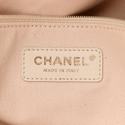 Chanel Lurex Boucle Small Deauville Tote Ivory 6 of 11