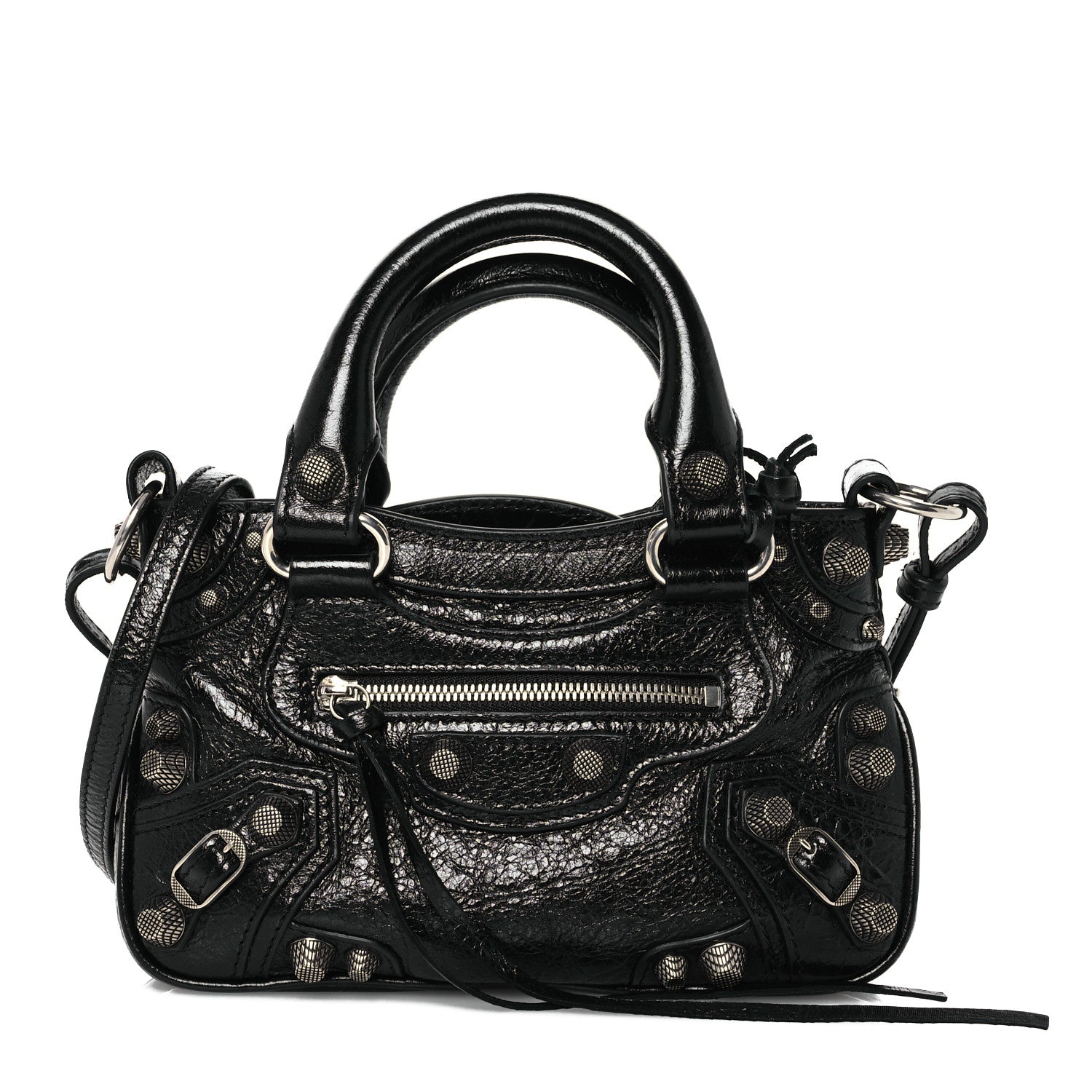Balenciaga Agneau Arena Neo Cagole Mini Handbag Black 1 of 15