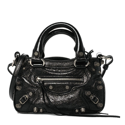 Balenciaga Agneau Arena Neo Cagole Mini Handbag Black 1 of 15
