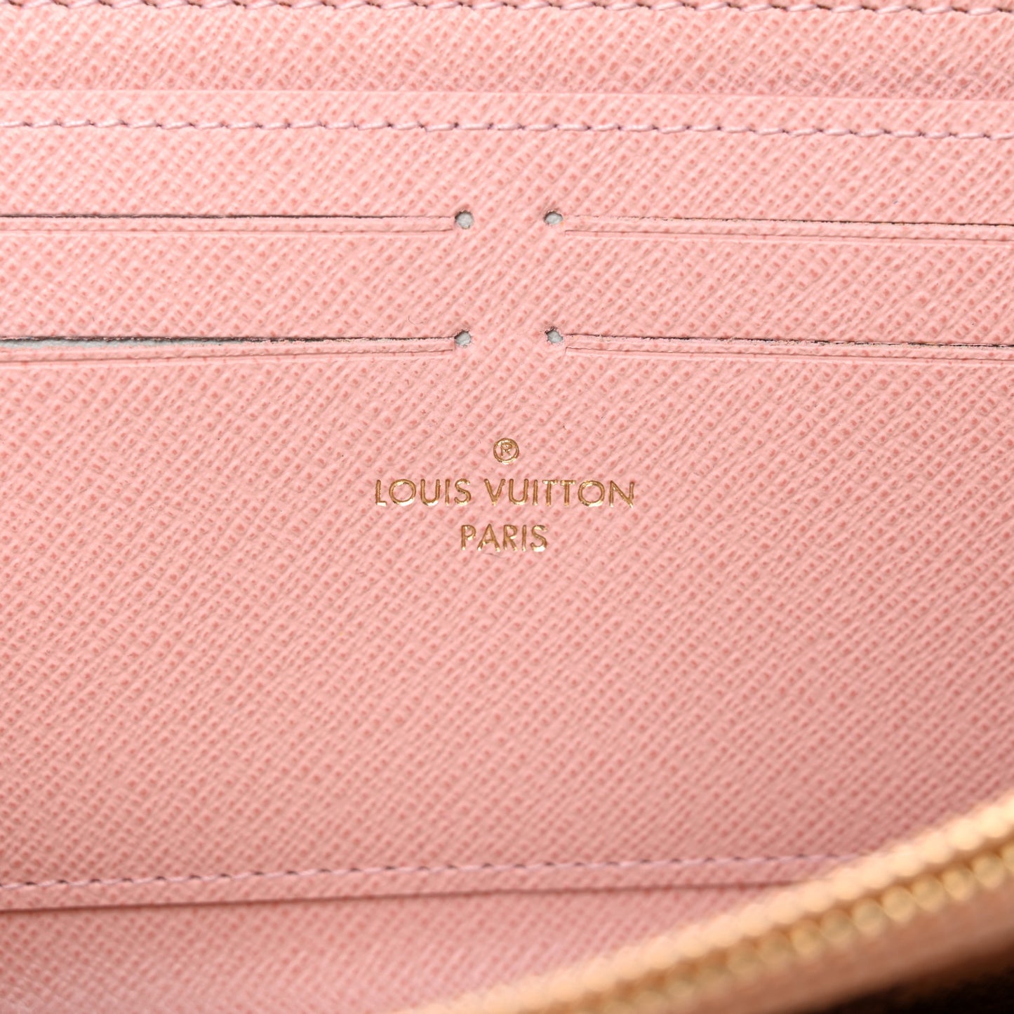 Damier Azur Clemence Wallet Rose Ballerine