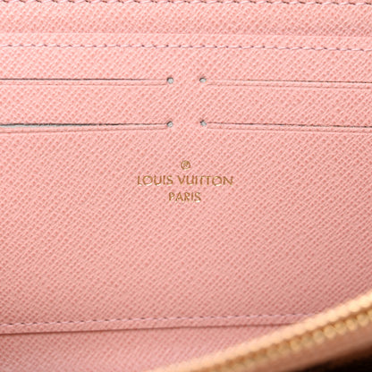Louis Vuitton Damier Azur Clemence Wallet Rose Ballerine 6 of 7