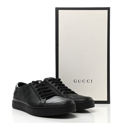 Gucci GG Supreme Monogram Mens Sneakers Black 11 of 11