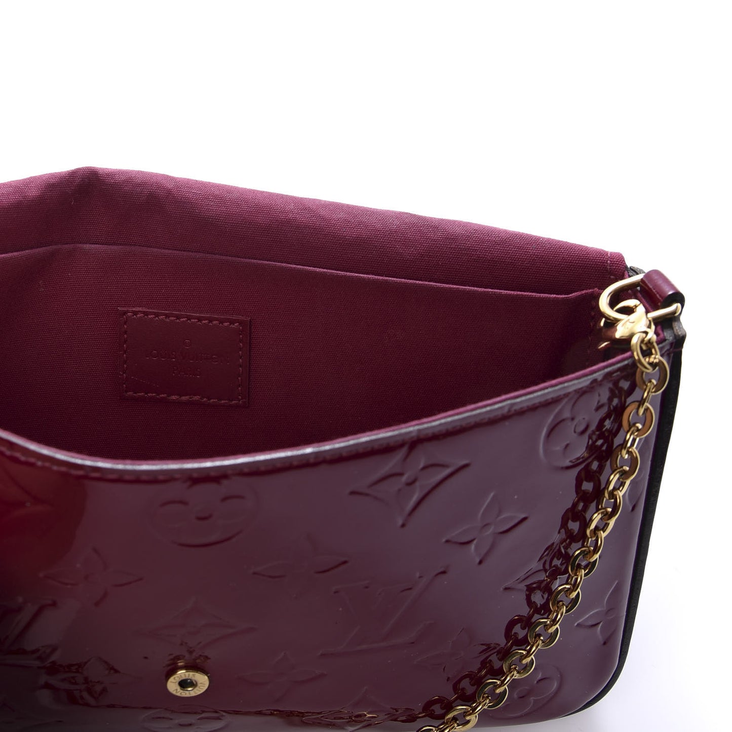 Vernis Felicie Chain Wallet Magenta