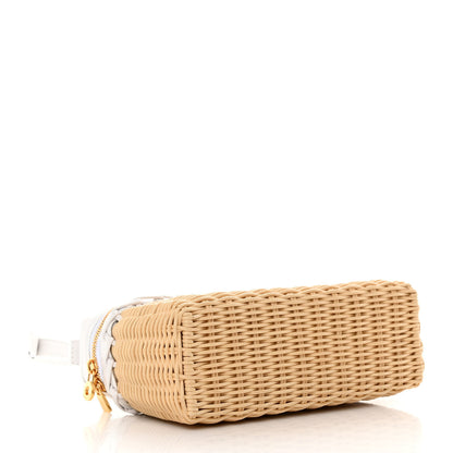 Loro Piana Wicker Calfskin L19 Extra Pocket Pouch White 4 of 13