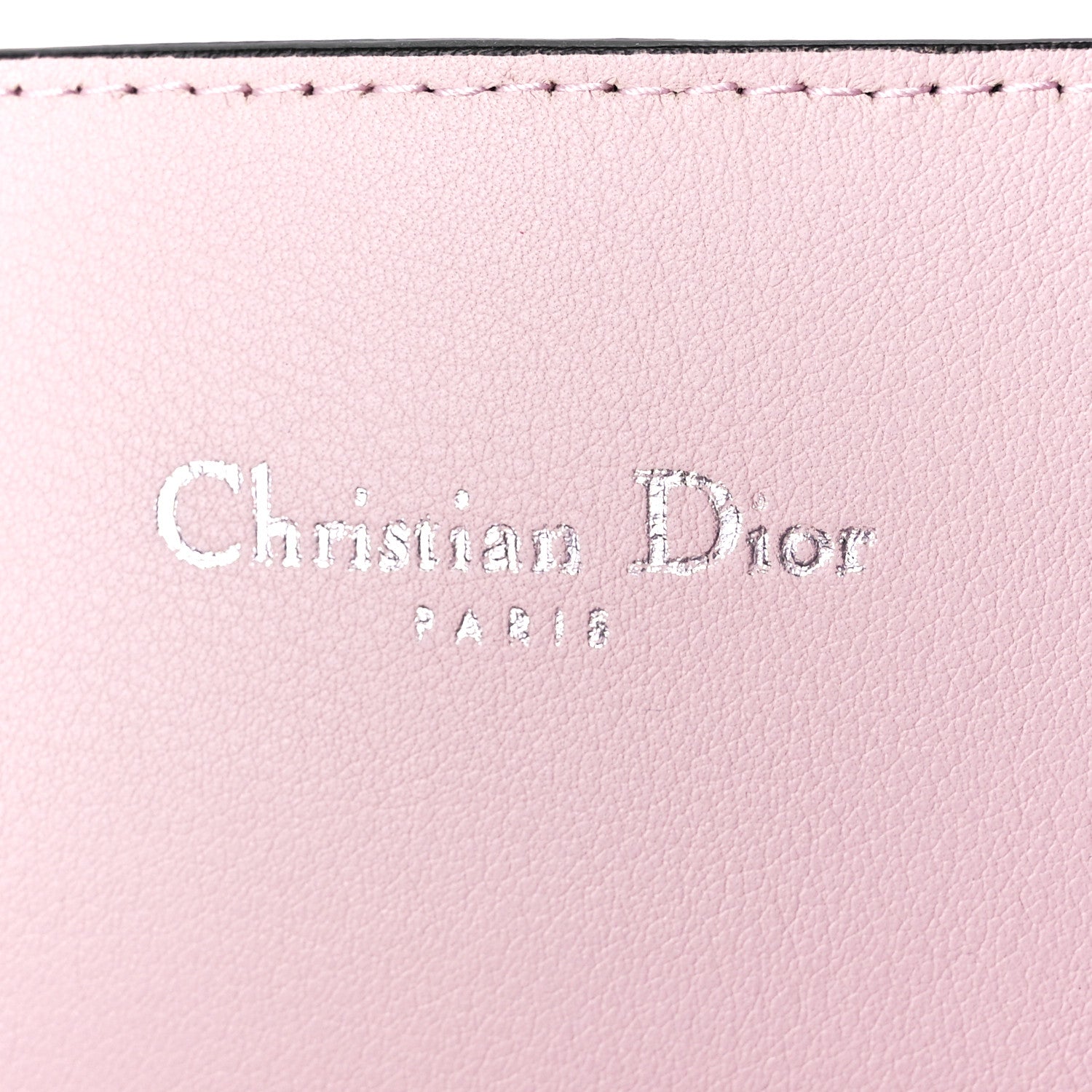 Christian Dior Calfskin Small Addict Shopping Tote Black Pink 6 of 11