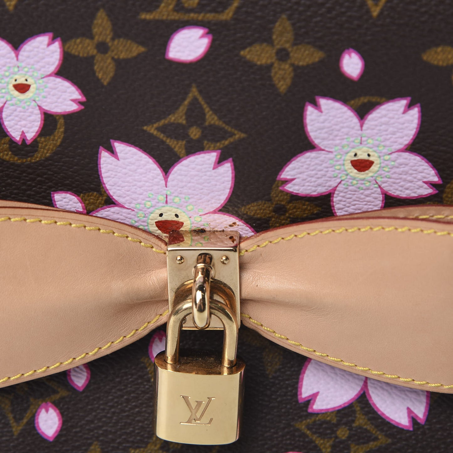 Monogram Cherry Blossom Sac Retro Bag Brown