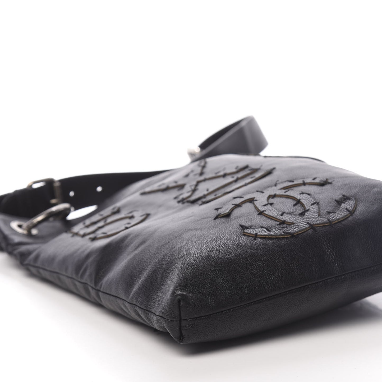 Calfskin Oser Sans Poser Messenger Black