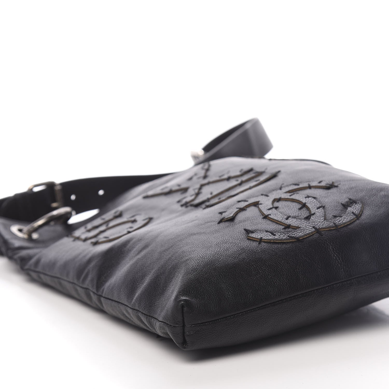 Chanel Calfskin Oser Sans Poser Messenger Black 12 of 13