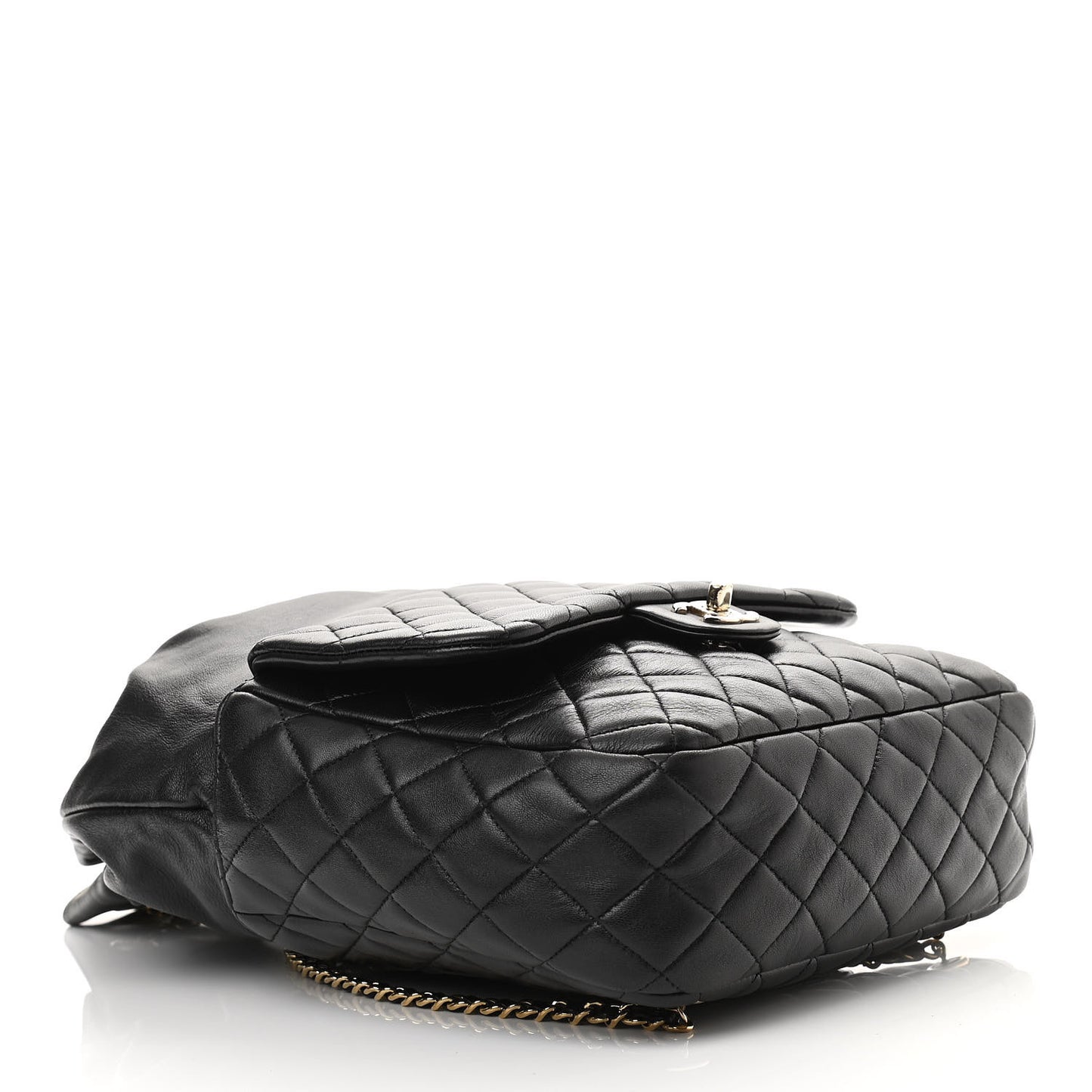 Lambskin Quilted Large In Seoul Backpack Navy