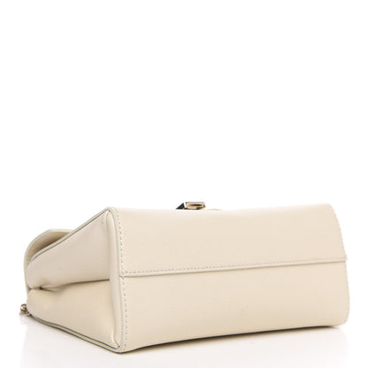 Jimmy Choo Grainy Calfskin Small Marianne Shoulder Bag Linen 4 of 9