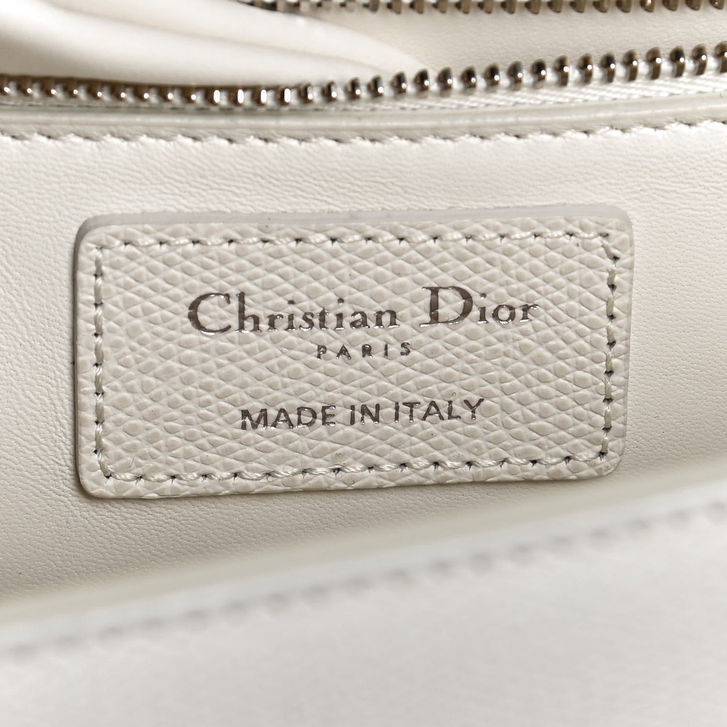Grained Calfskin 30 Montaigne Chain Flap Bag White