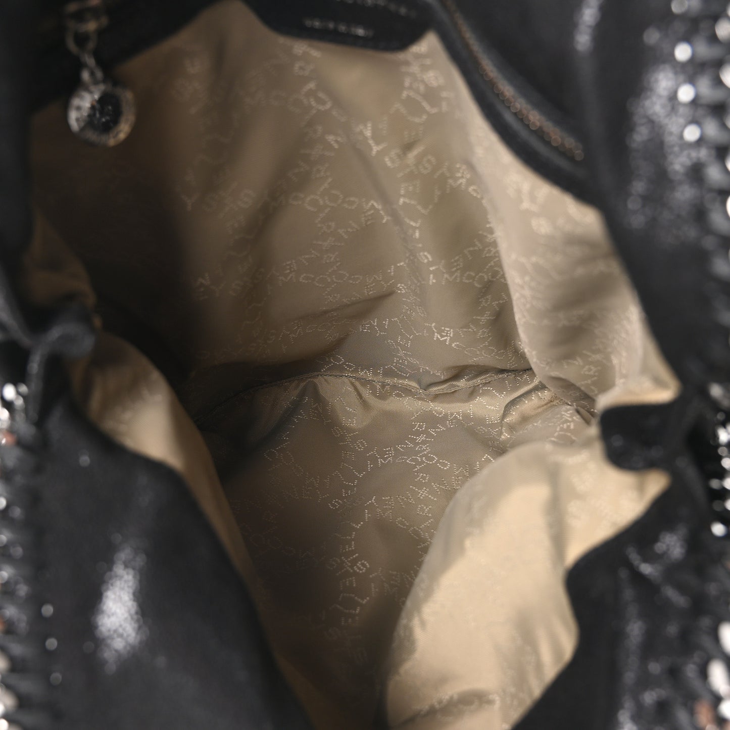 Shaggy Deer Falabella Fold Over Tote Black