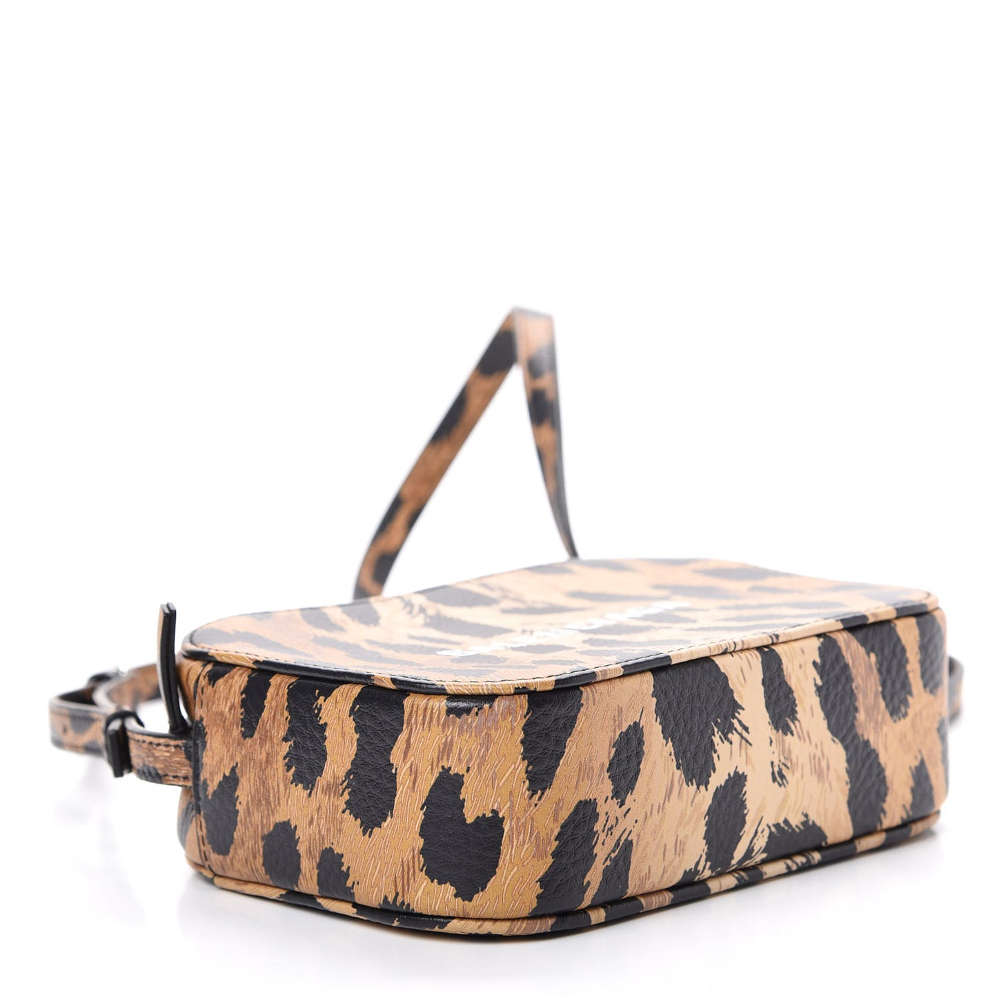 Calfskin Leopard Print XS Everyday Camera Bag Beige White