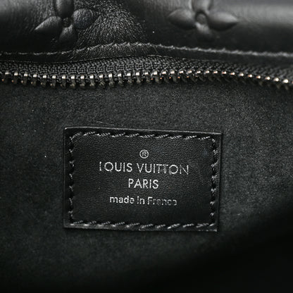 Louis Vuitton Calfskin Debossed Monogram Side Trunk Black 6 of 9