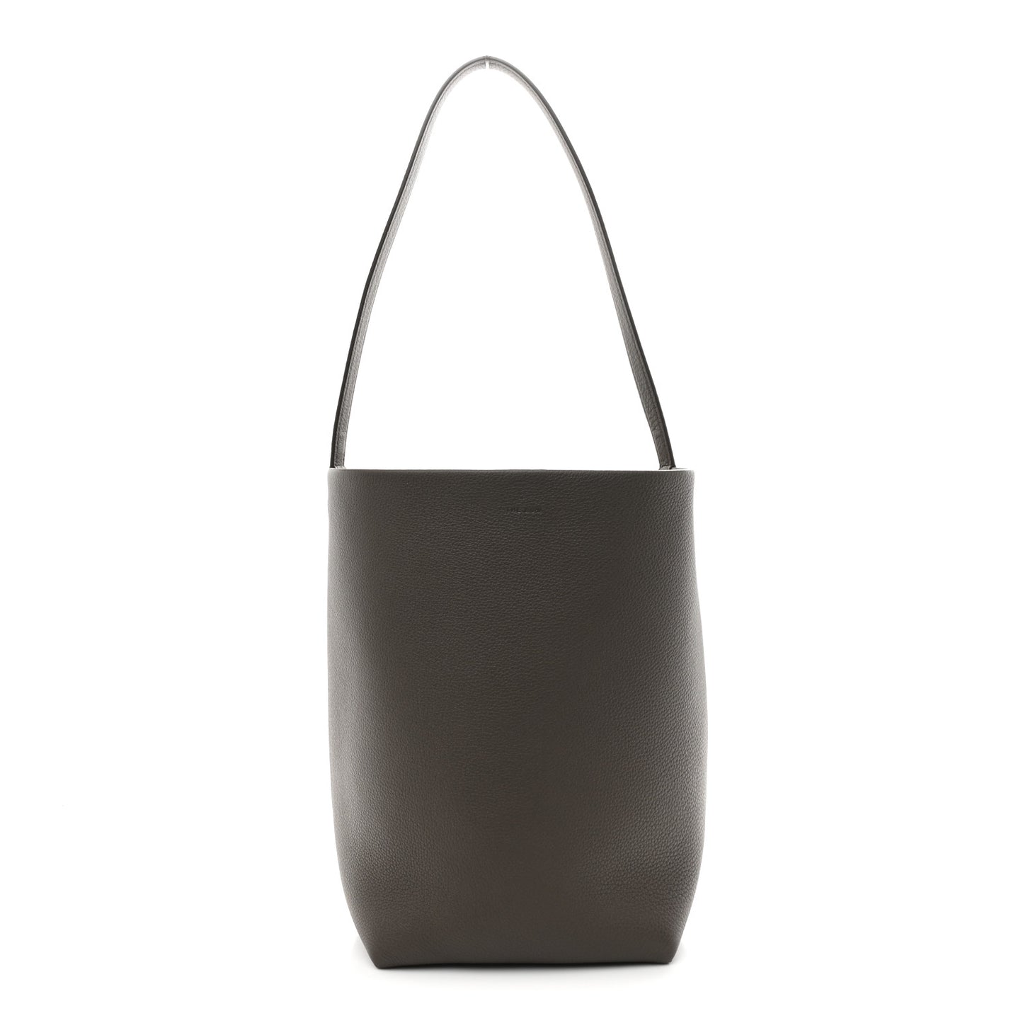 Grained Calfskin Medium N/S Park Tote Taupe