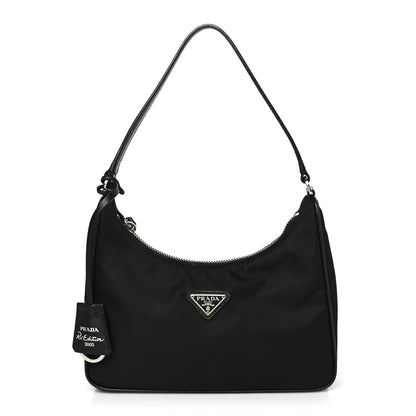 Prada Tessuto Nylon Saffiano Mini Re-Edition 2005 Bag Black 1 of 8