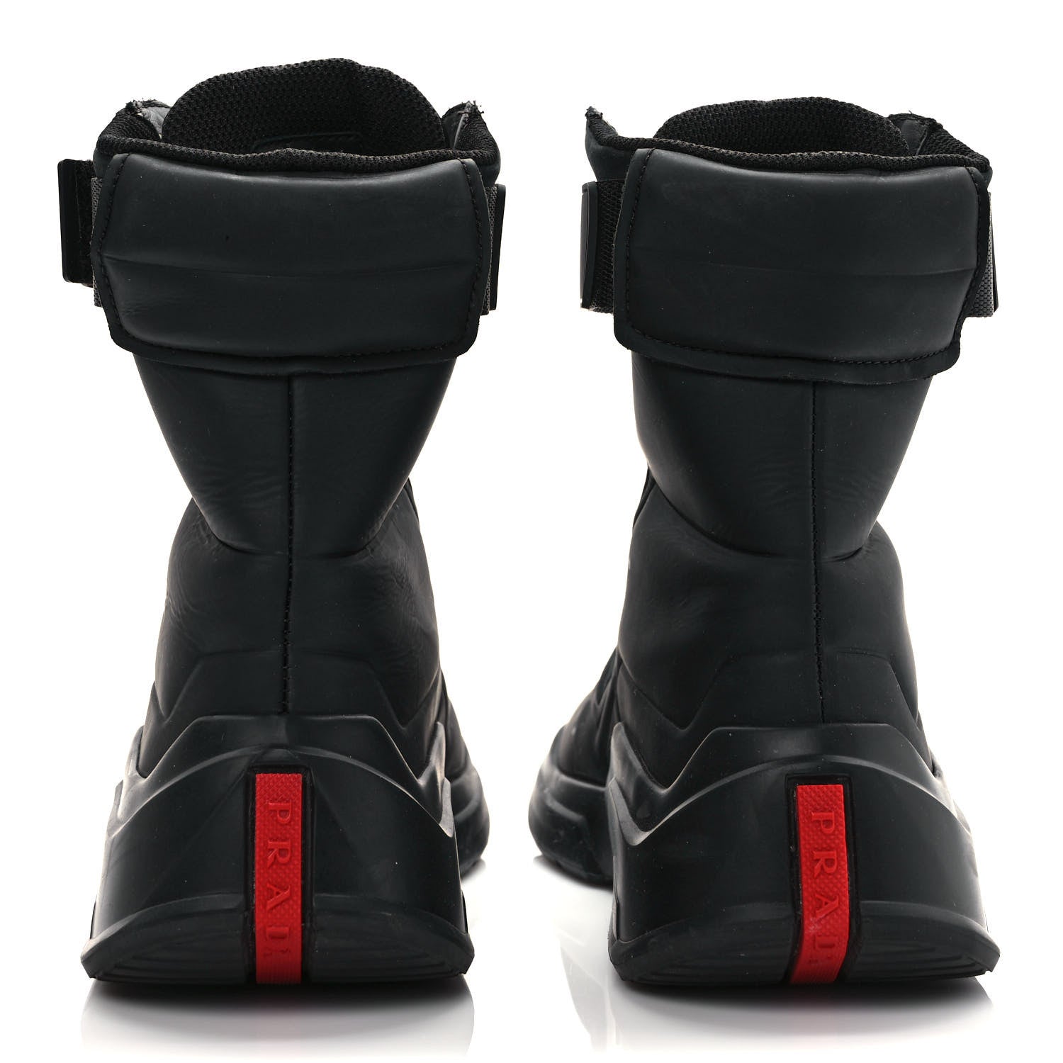 Prada Nubuck Polarius High Top Sneakers 36 Black 5 of 10