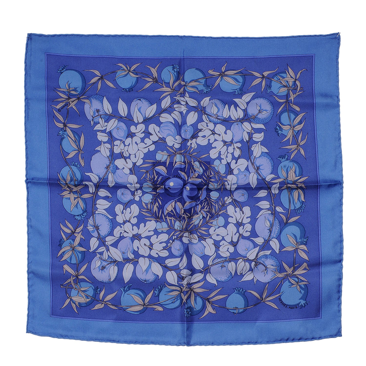 Hermes Silk Jardins d'Eden Pocket Square Scarf 2 of 4
