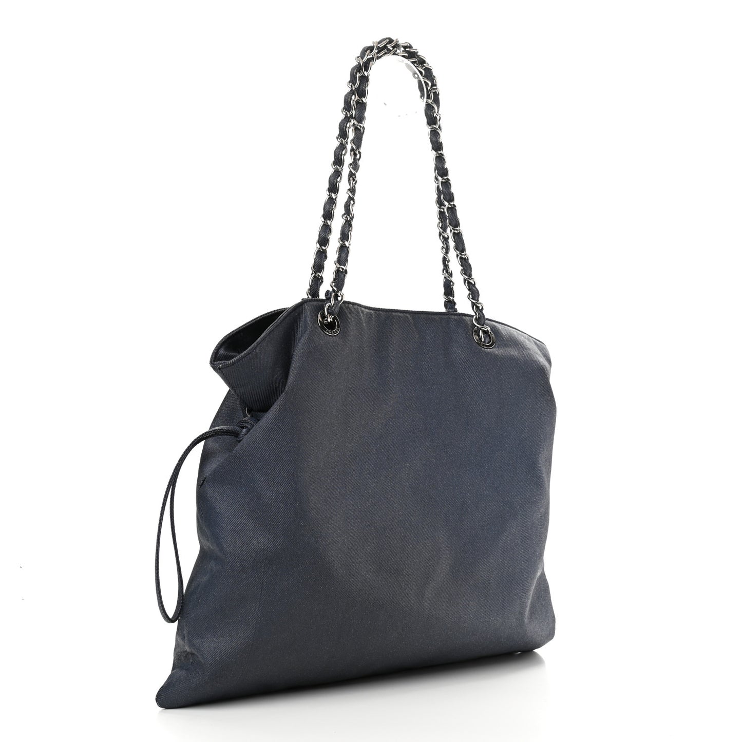 Denim Large CC Discus Tote Blue