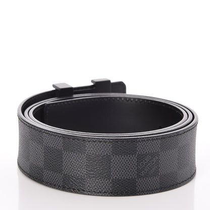 Louis Vuitton Damier Graphite 40mm LV Initiales Belt 100 40 3 of 6