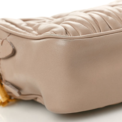 Miu Miu Nappa Matelasse Double Zip Shoulder Bag Cammeo 9 of 13