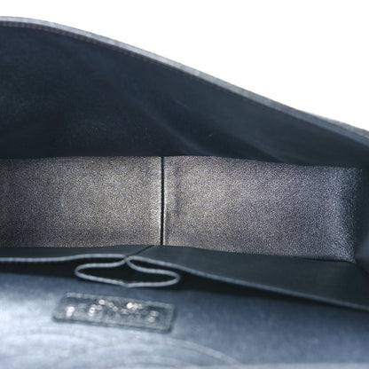 Chanel Metallic Caviar Quilted Jumbo Double Flap Dark Grey 5 of 12