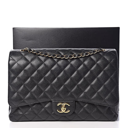 Chanel Caviar Quilted Maxi Double Flap Black 19 of 19