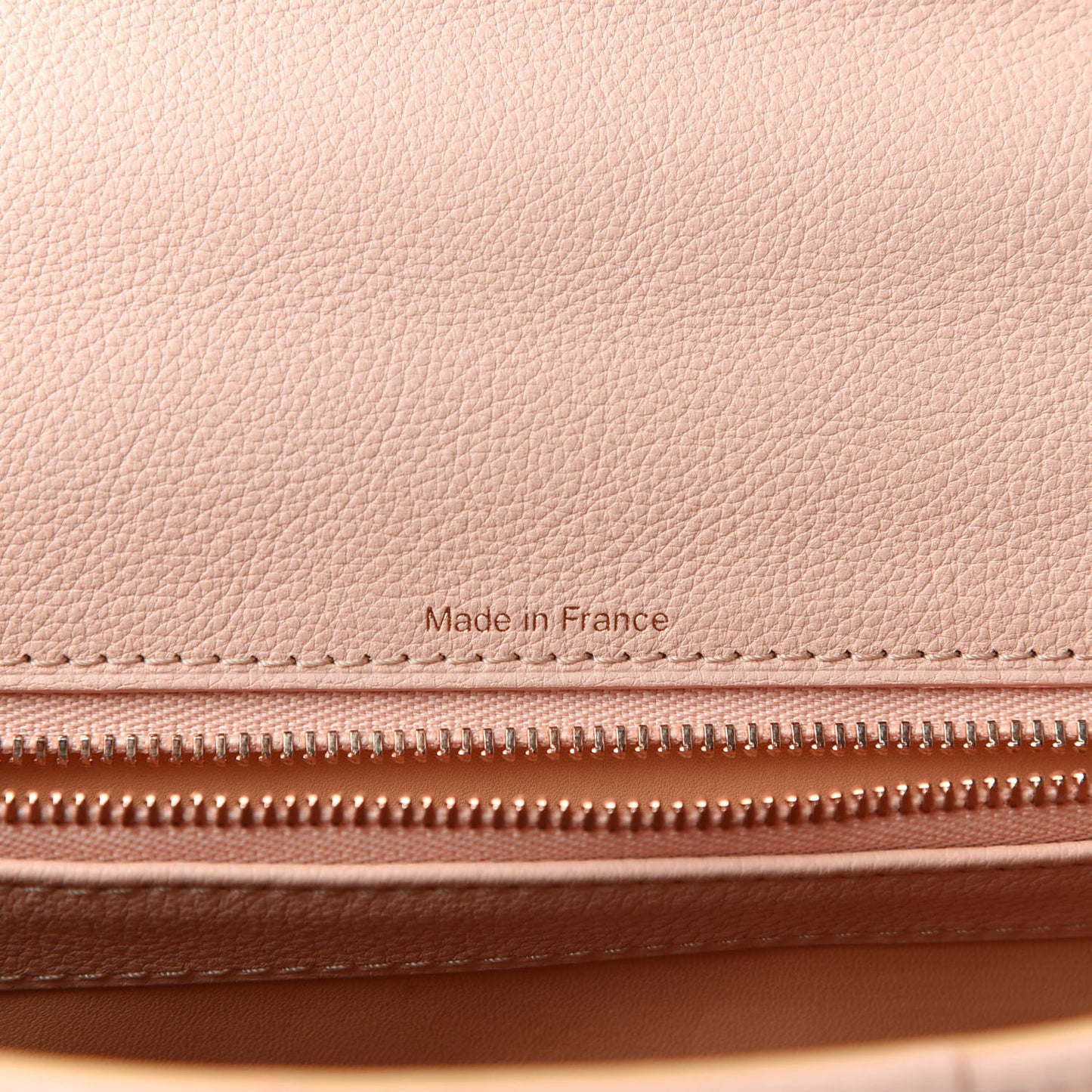 Grained Calfskin MM Brillant Satchel Nude