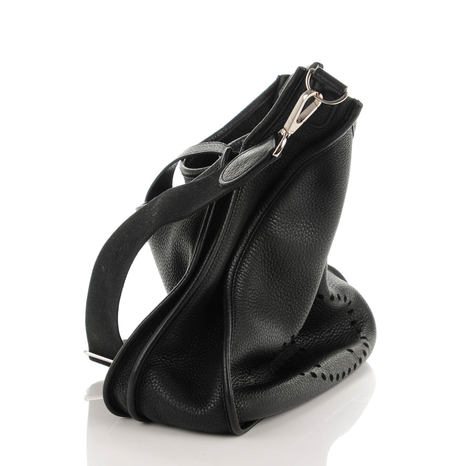 Hermes Taurillon Clemence Evelyne III GM Black 7 of 7
