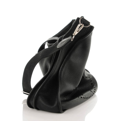 Hermes Taurillon Clemence Evelyne III GM Black 7 of 7